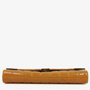 Chanel Orange Chocolate Bar East West Patent Leather Shoulder Bag