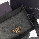 Prada Vitello Move Nero Leather Card Holder