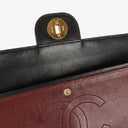 Chanel Vintage Classic Medium Double Flap Bag in Quilted Black Lambskin with 24-karat Gold-Plated Hardware