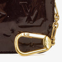 Louis Vuitton Pochette Amarante Monogram Vernis Cles Key and Change Holder