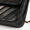 Chanel Classic Single Flap Bag Black Diagonal Quilted Lambskin 24K Gold-Plated Hardware