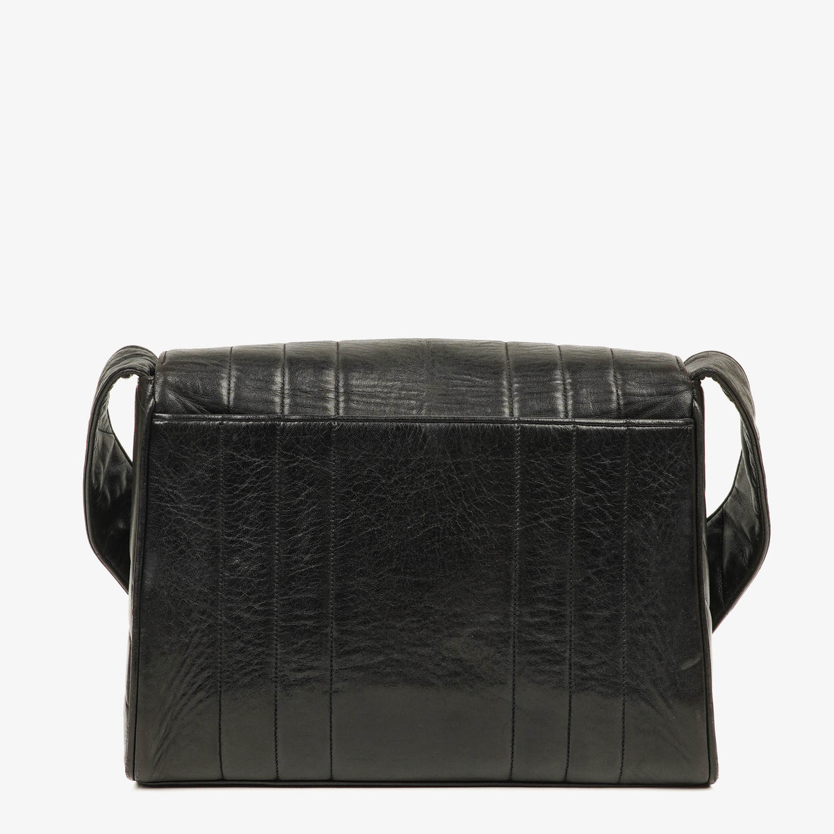 Chanel Lambskin Black Vertical Quilted Maxi CC Flap Shoulder Bag