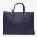 Balenciaga Mini Papier A4 Calfskin Leather Navy Blue Tote Bag