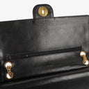 Chanel Vintage Classic Medium Double Flap Bag in Quilted Black Lambskin with 24-karat Gold-Plated Hardware