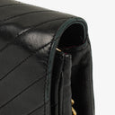 Chanel Classic Single Flap Bag Black Diagonal Quilted Lambskin 24K Gold-Plated Hardware