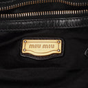 Miu Miu Black Vitello Satchel Bag