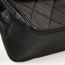 Chanel Vintage Classic Medium Double Flap Bag in Quilted Black Lambskin with 24-karat Gold-Plated Hardware