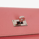 Hermès Kelly To Go Wallet In Rose Confetti Epsom Leather With Palladium Hardware