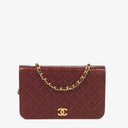 Chanel Classic Full Flap Bag Burgundy Quilted Lambskin