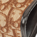 Christian Dior Burgundy Trotter Canvas Shoulder Bag