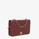Chanel Classic Full Flap Bag Burgundy Quilted Lambskin