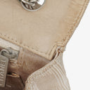 Chanel Beige East West Travel Line Chocolate Bar Flap Bag