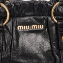 Miu Miu Black Vitello Satchel Bag