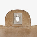Chanel Beige East West Travel Line Chocolate Bar Flap Bag