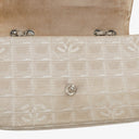 Chanel Beige East West Travel Line Chocolate Bar Flap Bag