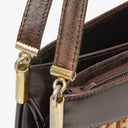 Christian Dior Burgundy Trotter Canvas Shoulder Bag