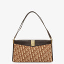 Christian Dior Burgundy Trotter Canvas Shoulder Bag