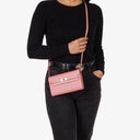 Hermès Kelly To Go Wallet In Rose Confetti Epsom Leather With Palladium Hardware