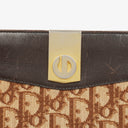 Christian Dior Burgundy Trotter Canvas Shoulder Bag