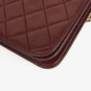 Chanel Classic Full Flap Bag Burgundy Quilted Lambskin