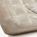 Chanel Beige East West Travel Line Chocolate Bar Flap Bag