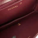 Chanel Classic Full Flap Bag Burgundy Quilted Lambskin