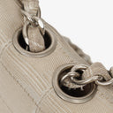 Chanel Beige East West Travel Line Chocolate Bar Flap Bag