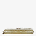 Chanel Quilted Patent Leather Boy Zip Wallet