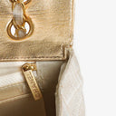 Chanel East West Travel Line Chocolate Bar Flap Bag