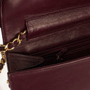 Chanel Classic Full Flap Bag Burgundy Quilted Lambskin