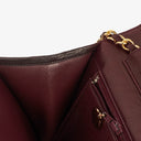Chanel Classic Full Flap Bag Burgundy Quilted Lambskin