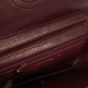 Chanel Classic Full Flap Bag Burgundy Quilted Lambskin