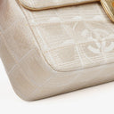 Chanel East West Travel Line Chocolate Bar Flap Bag