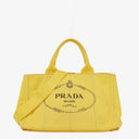 Prada Canapa Logo Girasole Canvas Tote Bag&nbsp;