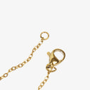 Hermès Gold Plated and Black Enamel Cage D'H Pendant Necklace