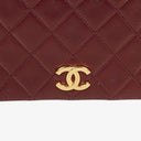 Chanel Classic Full Flap Bag Burgundy Quilted Lambskin