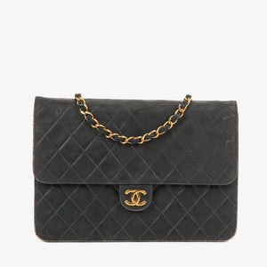 Chanel Classic Single Flap Bag Quilted Lambskin With 24K Gold-Plated Hardware