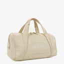 Chanel All Day Long Medium Chevron Quilted Leather Bowling Bag