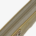Chanel Quilted Patent Leather Boy Zip Wallet