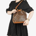 Louis Vuitton Petit Noe Monogram Canvas Shoulder Bag