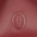 Cartier Must De Cartier Burgundy Leather Bag