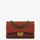 Chanel Medium Classic Double Flap Bag Brown Multicolor Quilted Lambskin With Aged Gold-Tone Hardware