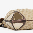Gucci Monogram Canvas Mink Indy Top Handle Bag