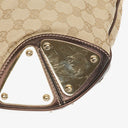 Gucci Monogram Canvas Mink Indy Top Handle Bag