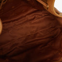 MCM Cognac Visetos Drawstring Tote Bag