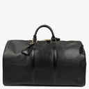 Louis Vuitton Keepall 50 Black EPI Leather Travel Bag
