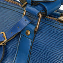 Louis Vuitton Keepall 50 Blue EPI Leather Travel Bag