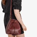 Cartier Must De Cartier Burgundy Leather Bag