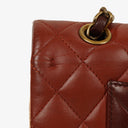 Chanel Medium Classic Double Flap Bag Brown Multicolor Quilted Lambskin With Aged Gold-Tone Hardware