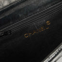 Chanel CC Black Patent Leather Multi Chain Shoulder Bag